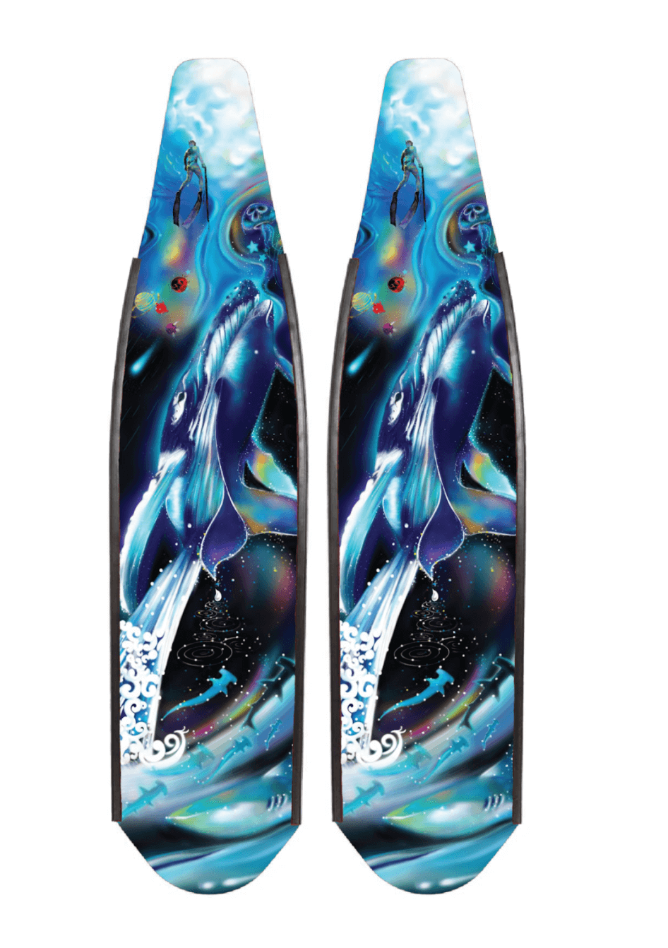 DiveR Australia 1 AWARD WINNING Freediving fins (ZoeWhale) DiveR Fins