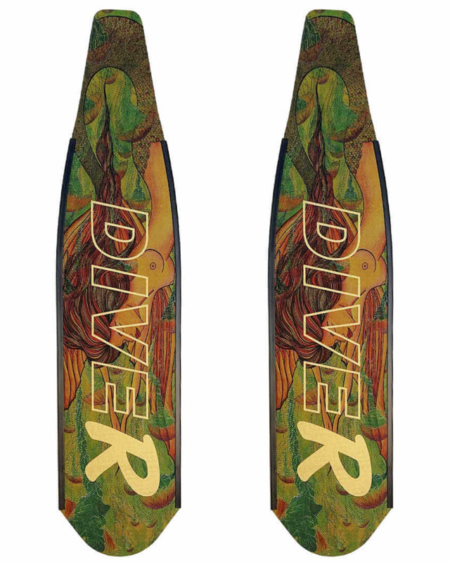 DiveR Australia -#1 Freediving carbon dive fins (Green Mermaid) – DiveR ...