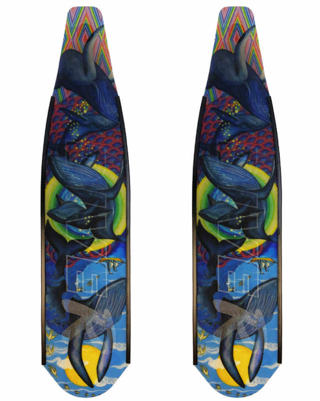 DiveR Australia 1 Freediving carbon dive fins (Humpbacks) DiveR Fins