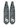 DiveR Australia Reef Life Black And White Carbon Fibre Freediving fins designed by Naomi Gittoes